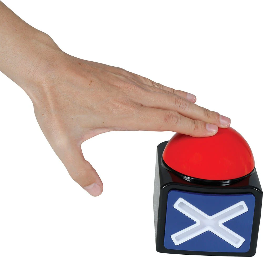 X Button Met Licht En Geluid 10cm - Image 5