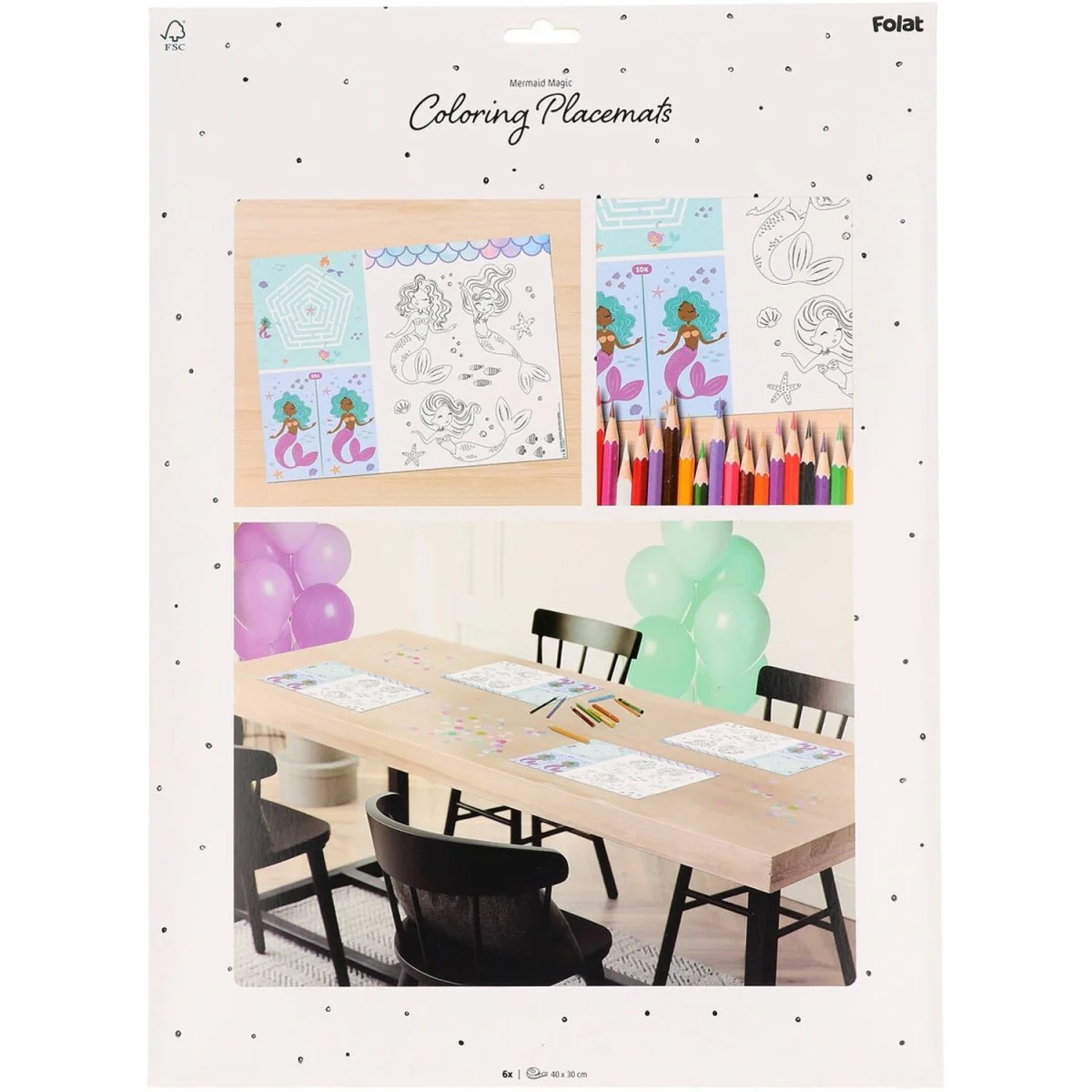 Zeemeermin Placemats 40cm 6st - Image 3