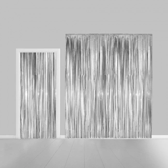 Zilveren Deurgordijn Folie 2,15m - Image 4