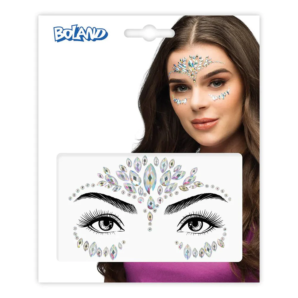 Zilveren Gezicht Stickers Olivia - Image 2