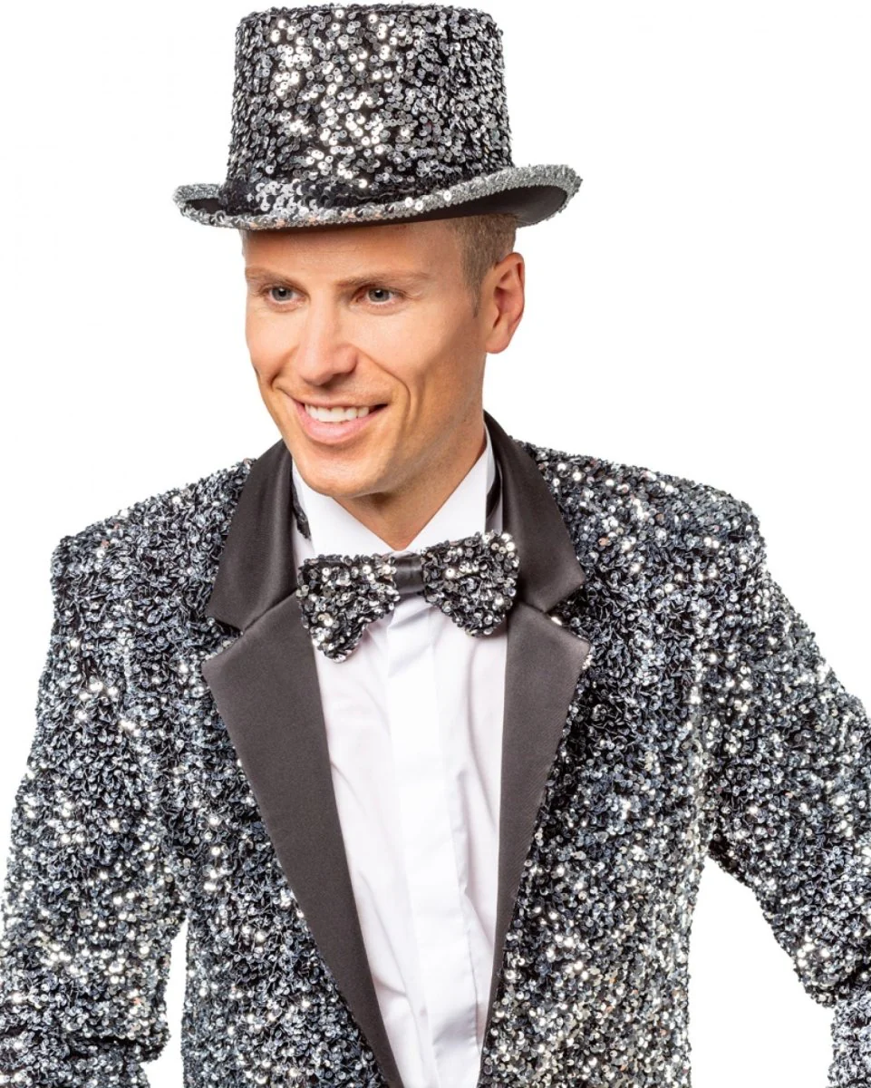 Zilveren Glitterhoed
