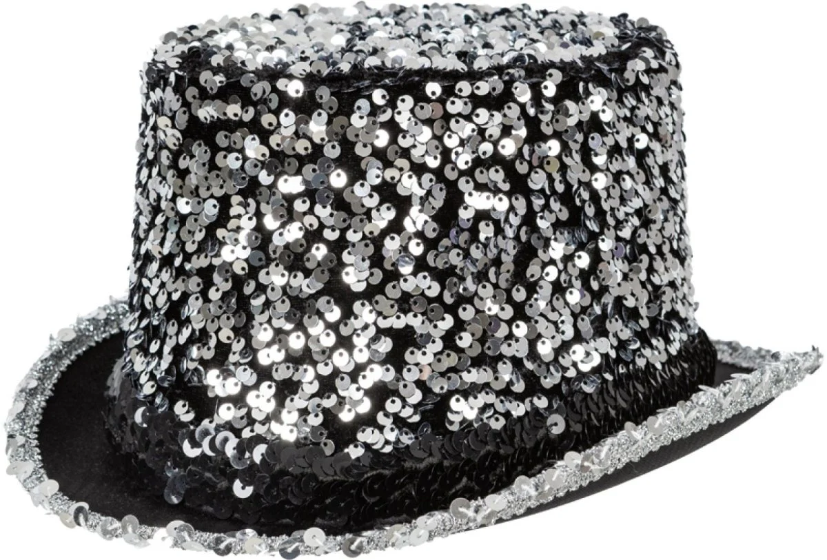 Zilveren Glitterhoed - Image 2