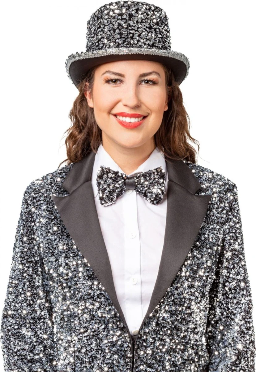 Zilveren Glitterhoed - Image 3