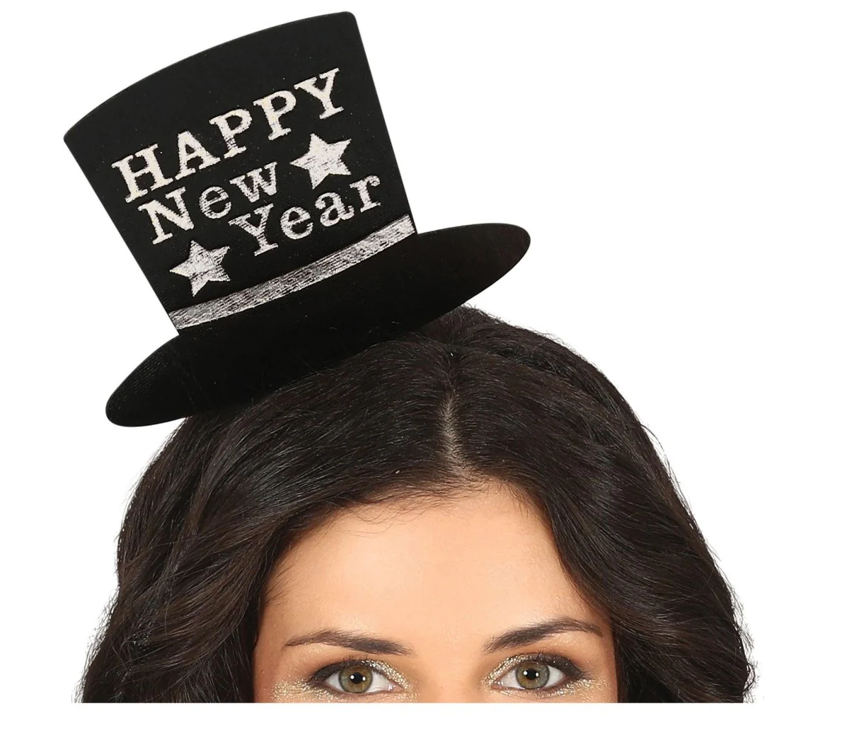 Zilveren Happy New Year Haarband - Image 2