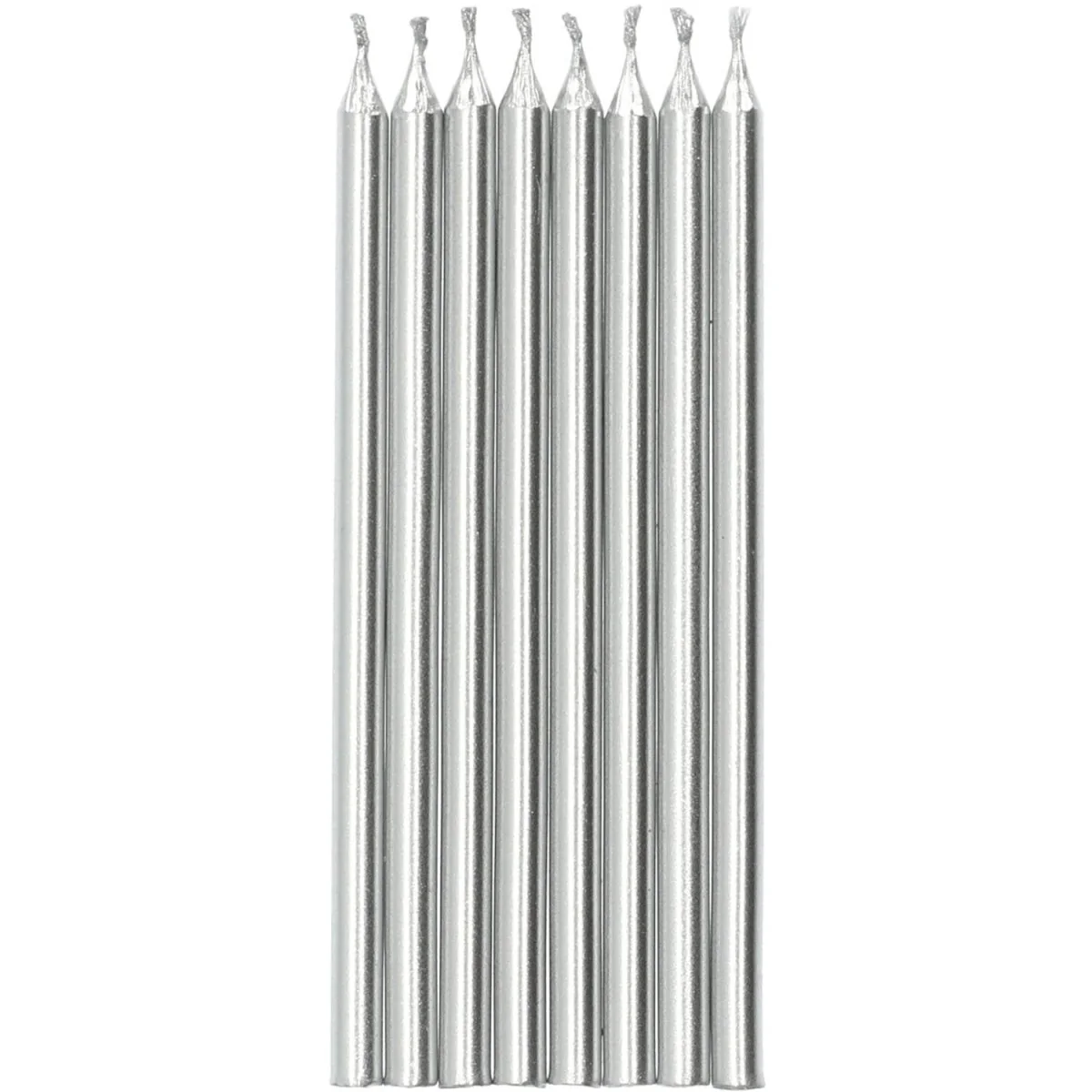 Zilveren Kaarsen 10cm 12st - Image 4