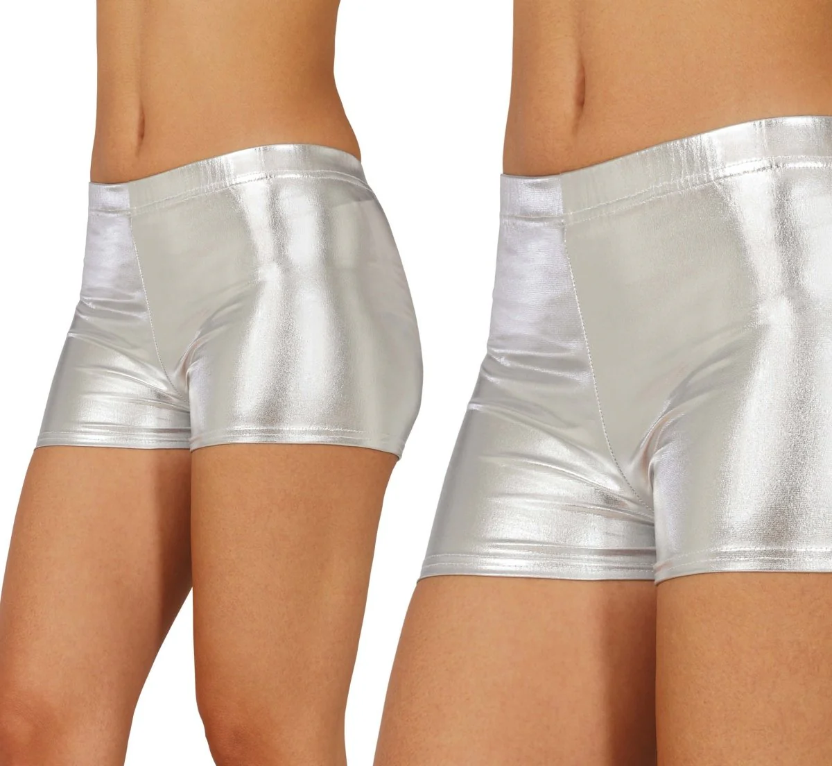 Zilveren Korte Broek Metallic - Image 2