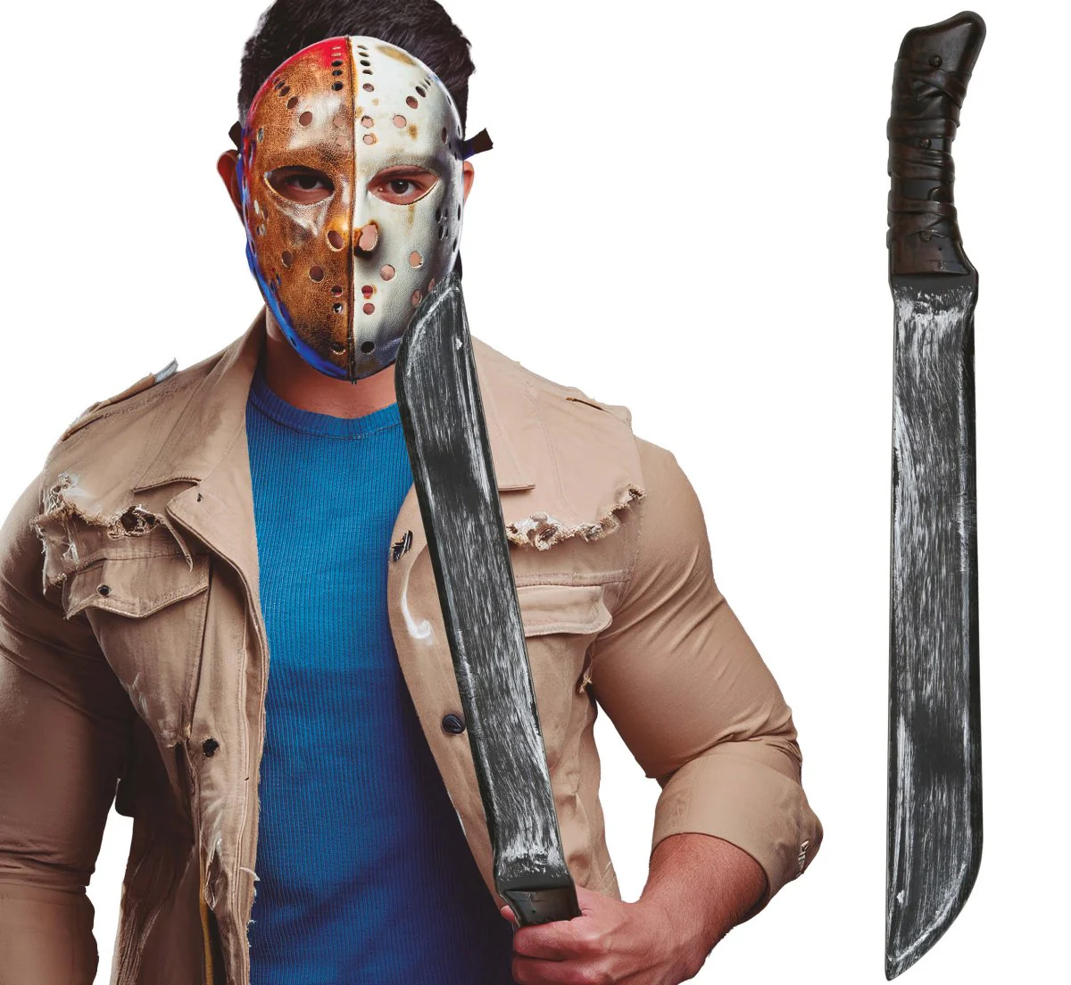 Zilveren Nep Machete 68cm - Image 7