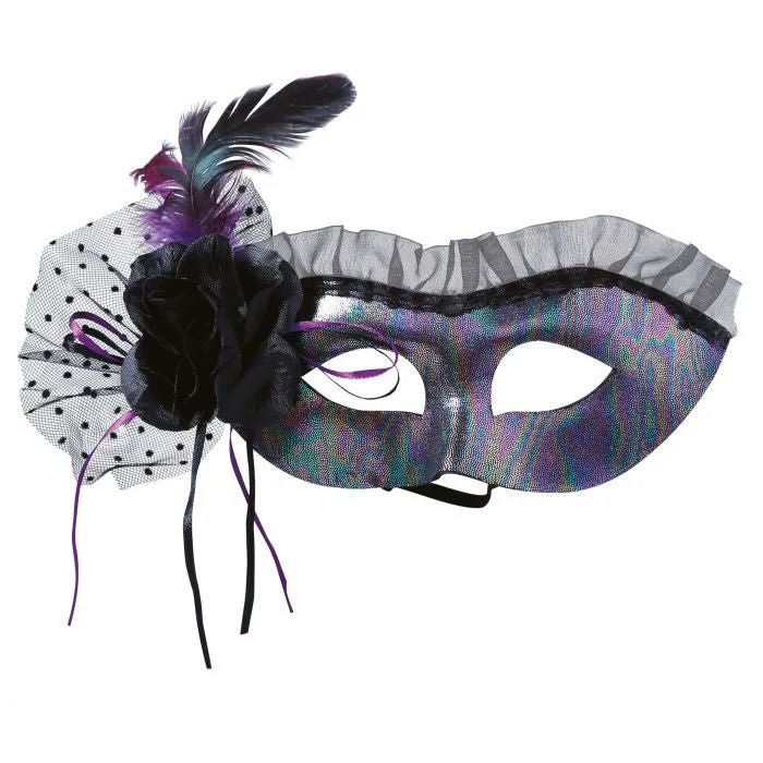 Zilveren Oogmasker Sluier - Image 2