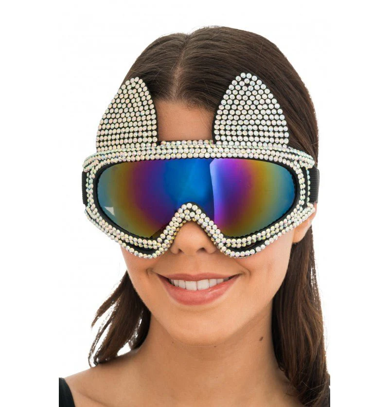 Zilveren Skibril Goggles 18x13cm - Image 2
