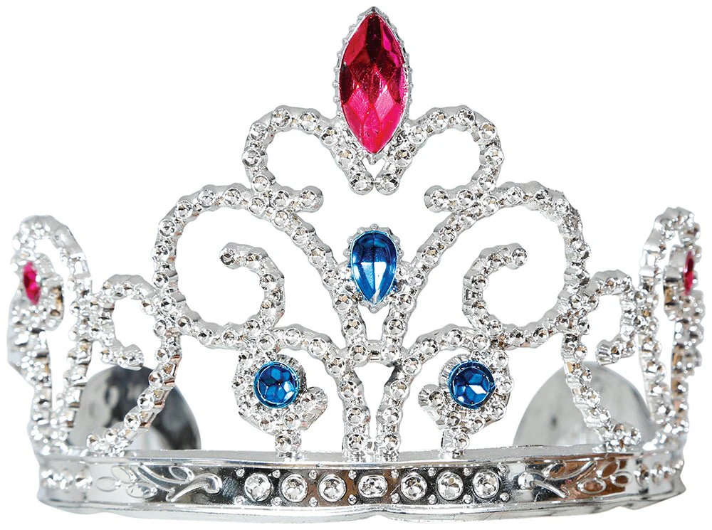 Zilveren Tiara Kind Met Edelstenen - Image 3
