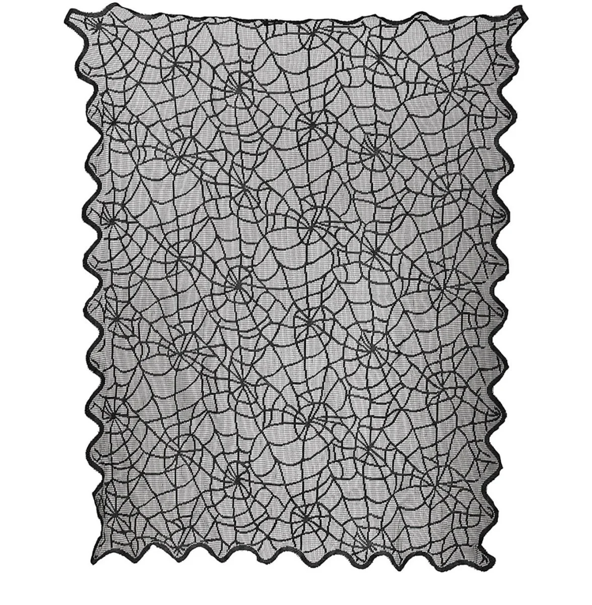 Zwart Halloween Tafelkleed Kant 1m - Image 2