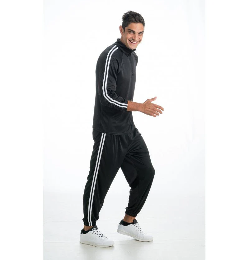 Zwart-Zilveren Rapper Outfit – 2-Delig - Image 2