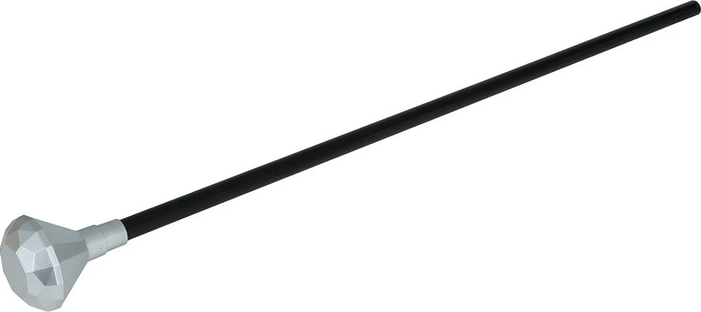 Zwart Zilveren Wandelstok Diamant Knop 85cm - Image 2