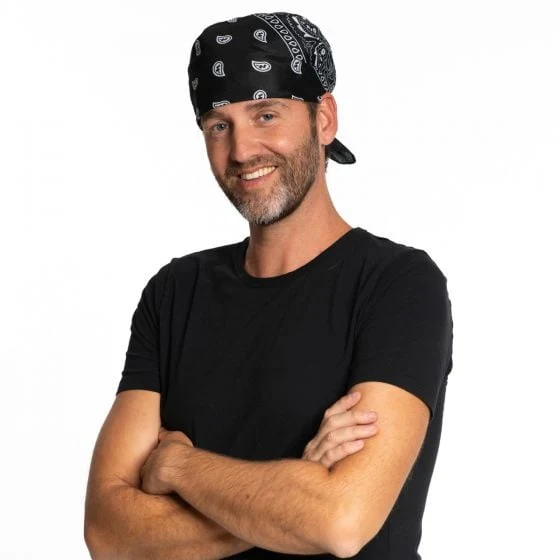 Zwarte Bandana 55cm - Image 3