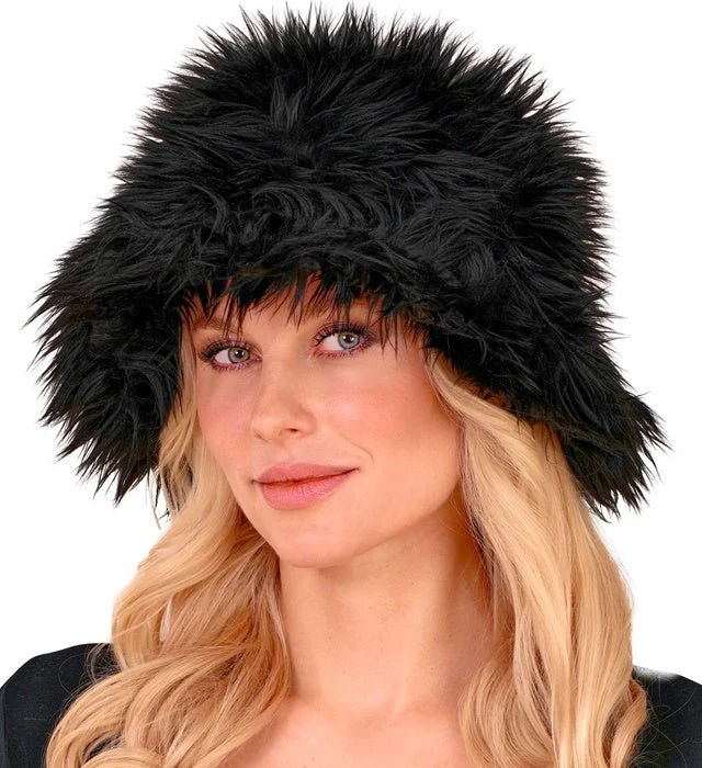 Zwarte Bucket Hat Pluche - Image 3