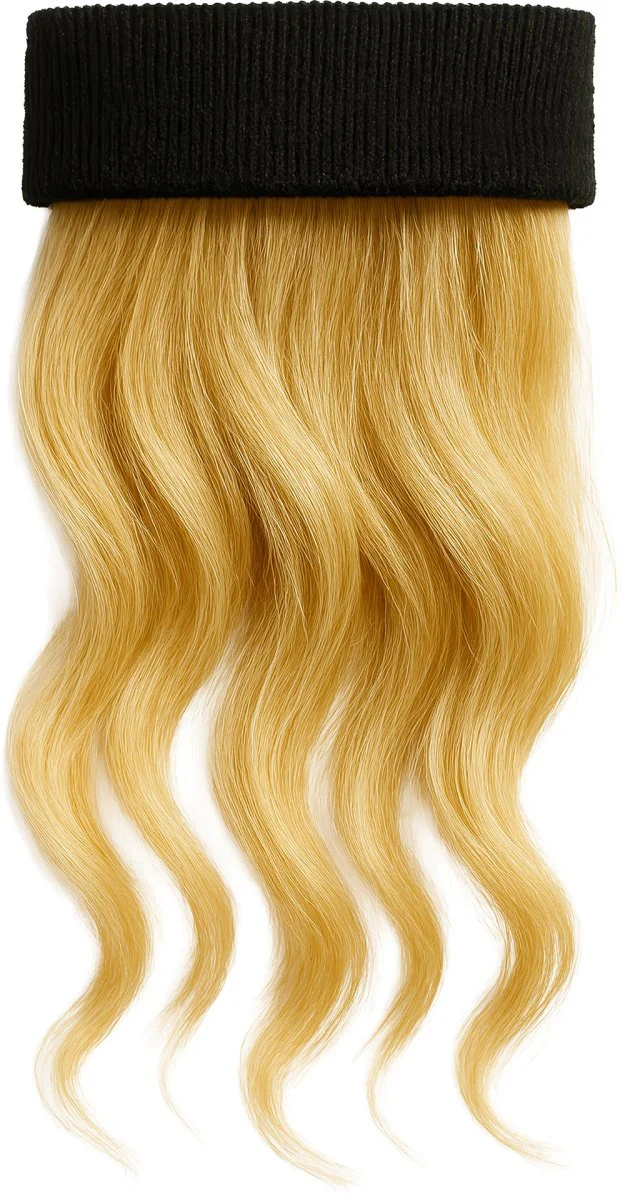 Zwarte Haarband Met Blonde Haren - Image 2