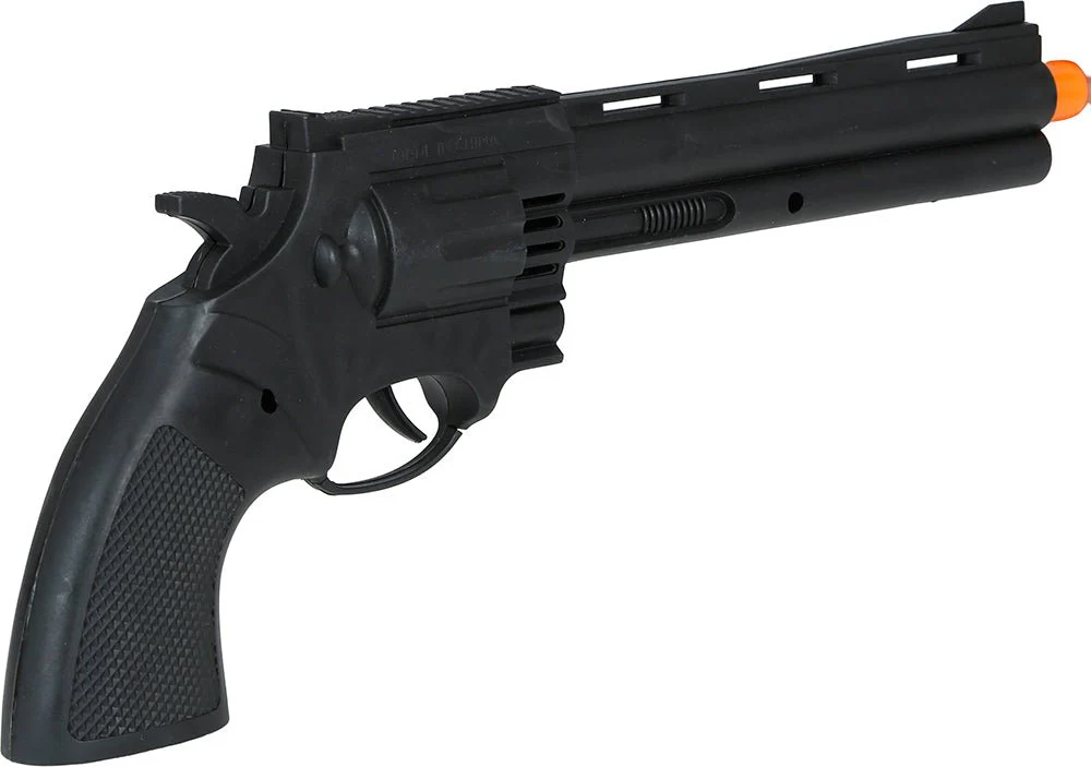 Zwarte Nep Pistool 32cm - Image 4