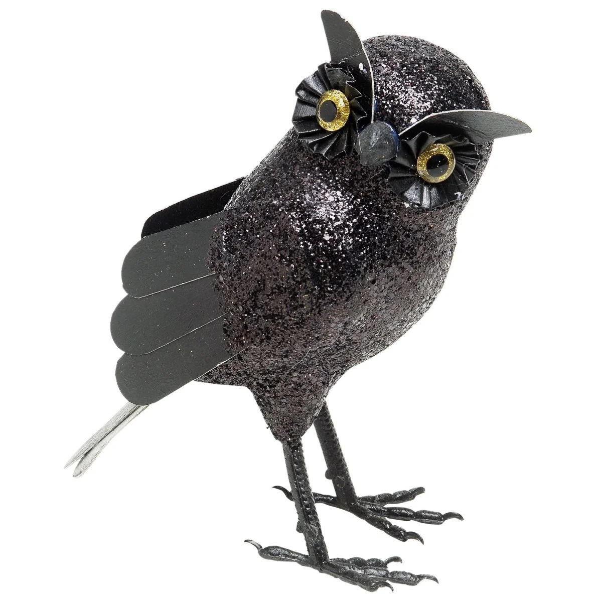 Zwarte Nep Uil 18,5cm