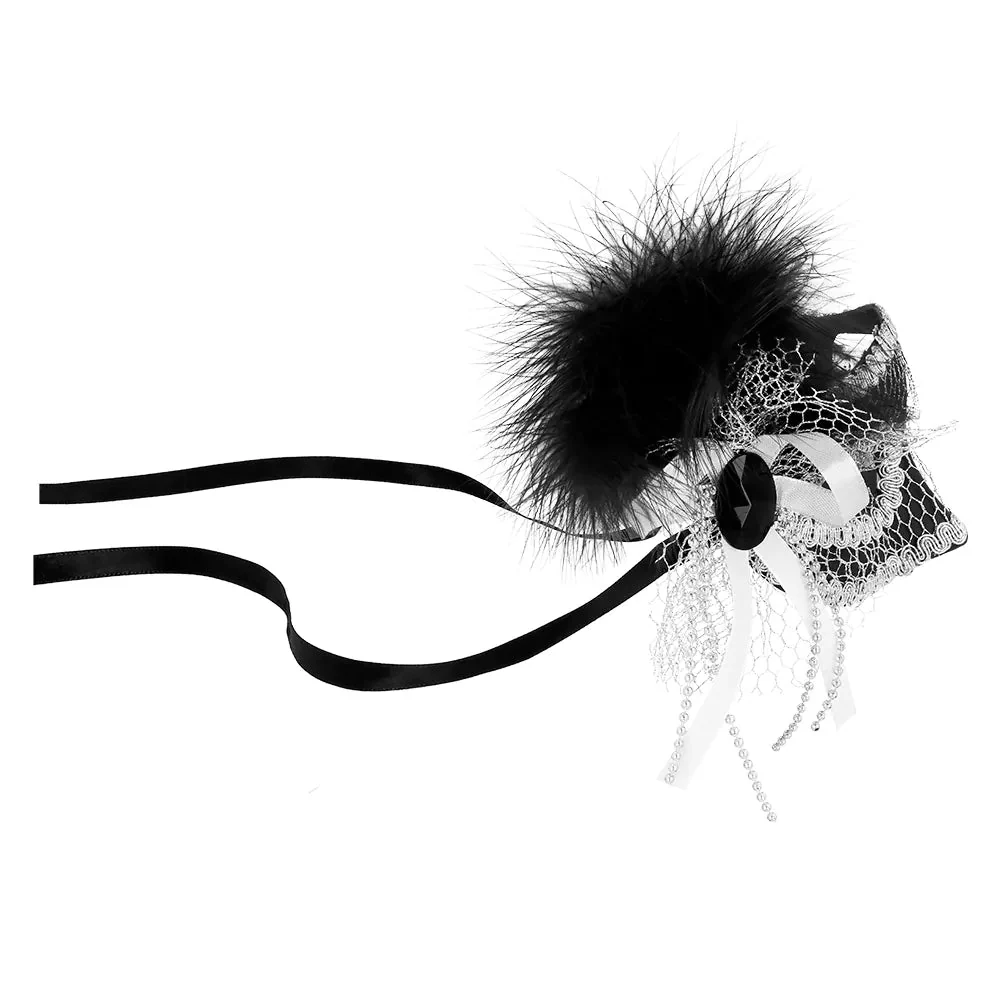 Zwarte Oogmasker Venice Flapper - Image 4