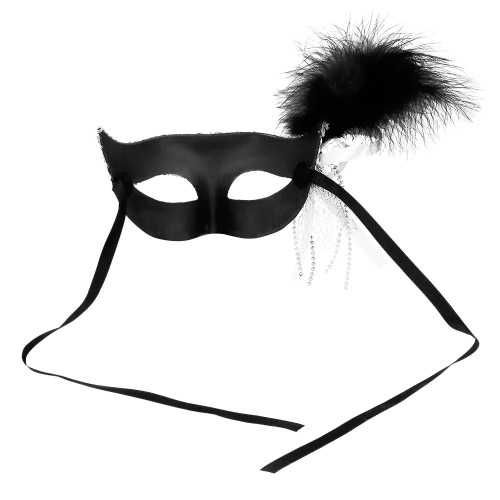 Zwarte Oogmasker Venice Flapper - Image 5