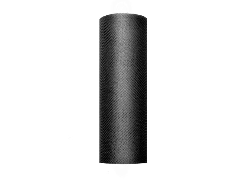 Zwarte Tule Rol 15cm 9m - Image 2