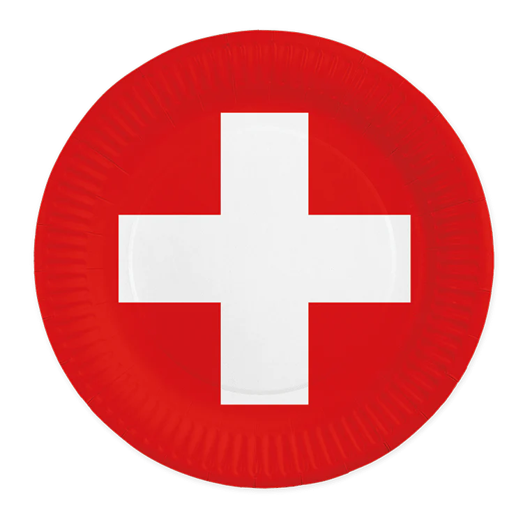 Zwitserland Borden 23cm 8st